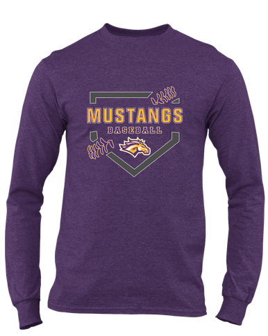 Rolling Meadows Mustangs Baseball #2 Men's LS T-Shirt