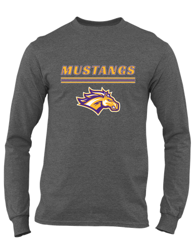 Rolling Meadows Mustangs Mascot #8 Men's LS T-Shirt