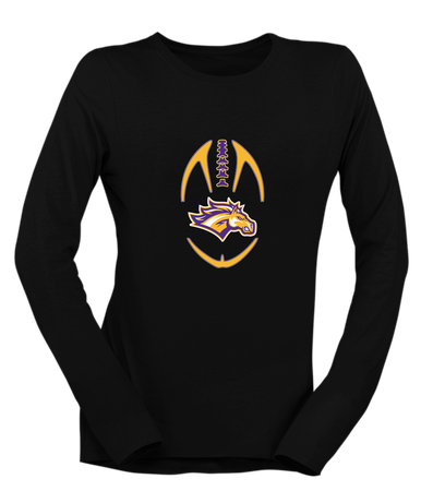 Rolling Meadows Mustangs Football #4 Women's Premium LS T-Shirt