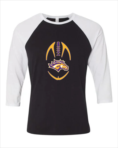 Rolling Meadows Mustangs Football #4 Men's Baseball T-Shirt
