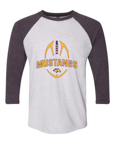 Rolling Meadows Mustangs Football #5 Men's Baseball T-Shirt