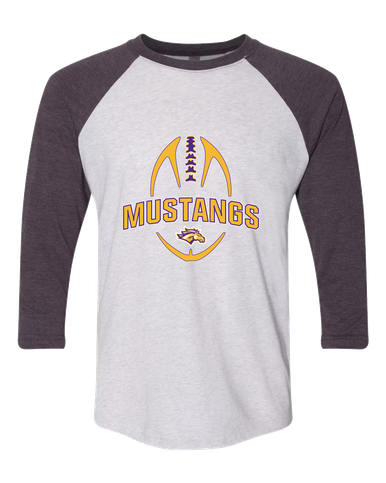 Rolling Meadows Mustangs Football #5 Women's Baseball T-Shirt