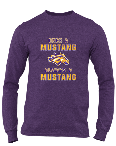 Rolling Meadows Mustangs Once A Men's LS T-Shirt
