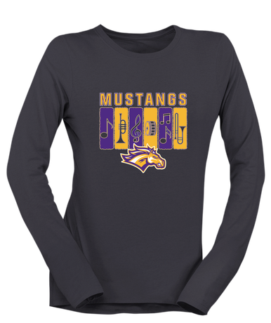 Rolling Meadows Mustangs Band # 2 Women's LS T-Shirt