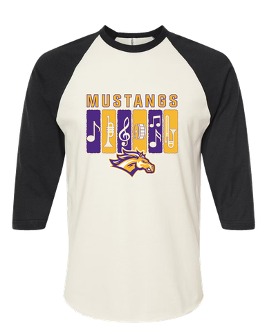 Rolling Meadows Mustangs Band # 2 Women's Baseball T-Shirt