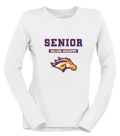 Rolling Meadows Mustangs Senior #2 Women's LS T-Shirt