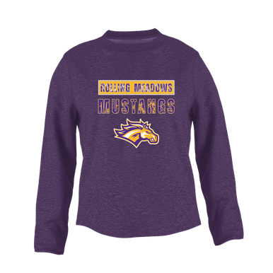 Rolling Meadows Mustangs Mascot #9 Women's Sweatshirt