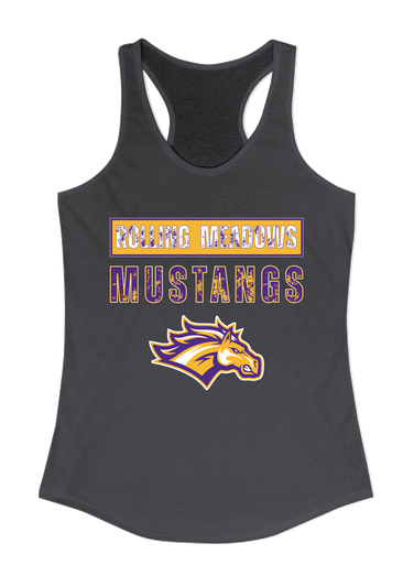 Rolling Meadows Mustangs Mascot #9 Women's Tank Top