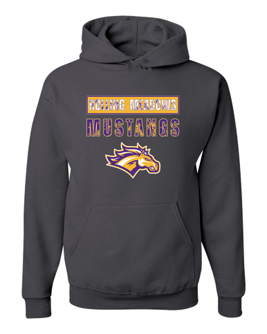 Rolling Meadows Mustangs Mascot #9 Men's Premium Hoodie