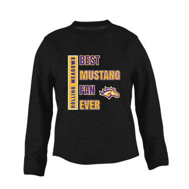 Rolling Meadows Mustangs Best Mustang Fan Women's Sweatshirt