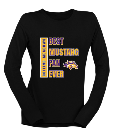 Rolling Meadows Mustangs Best Mustang Fan Women's Premium LS T-Shirt