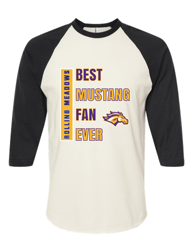 Rolling Meadows Mustangs Best Mustang Fan Men's Baseball T-Shirt