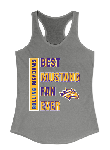 Rolling Meadows Mustangs Best Mustang Fan Women's Tank Top