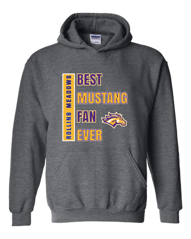 Rolling Meadows Mustangs Best Mustang Fan Men's Hoodie
