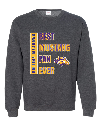 Rolling Meadows Mustangs Best Mustang Fan Men's Sweatshirt