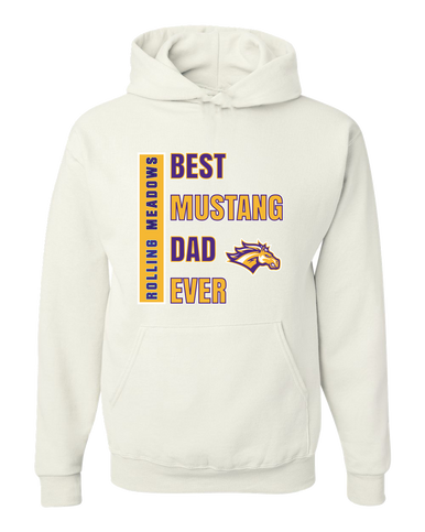 Rolling Meadows Mustangs Best Mustang Dad Men's Premium Hoodie