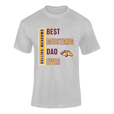 Rolling Meadows Mustangs Best Mustang Dad Men's SS T-Shirt