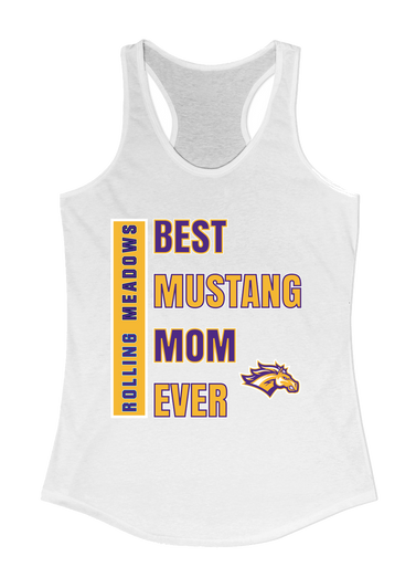 Rolling Meadows Mustangs Best Mustang Mom Women's Tank Top