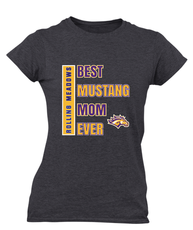Rolling Meadows Mustangs Best Mustang Mom Women's Premium SS T-Shirt