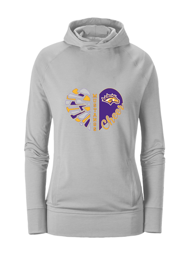 Rolling Meadows Mustangs Heart Cheer Women's Hoodie