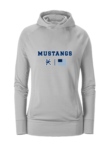 Kingwood Mustangs Team Colors Flag Women's Hoodie