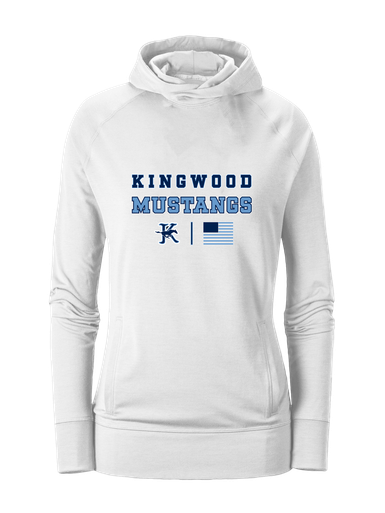 Kingwood Mustangs Spirit Flag Women's Hoodie