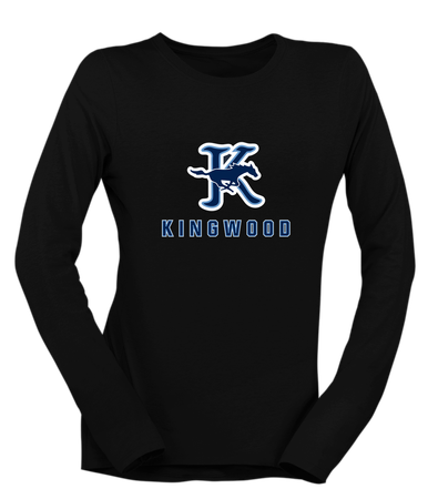 Kingwood Mustangs Mascot #2 Women's Premium LS T-Shirt