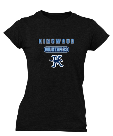 Kingwood Mustangs Mascot #3 Women's Premium SS T-Shirt