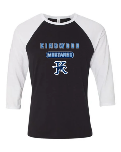 Kingwood Mustangs Mascot #3 Men's Baseball T-Shirt