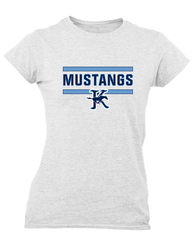 Kingwood Mustangs Mascot #5 Women's Premium SS T-Shirt