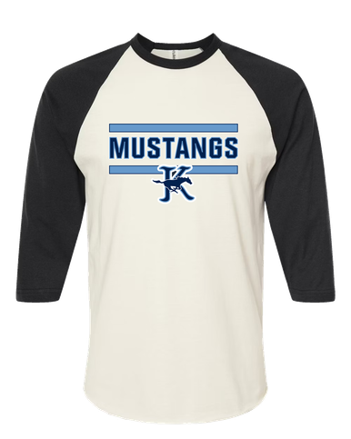 Kingwood Mustangs Mascot #5 Men's Baseball T-Shirt