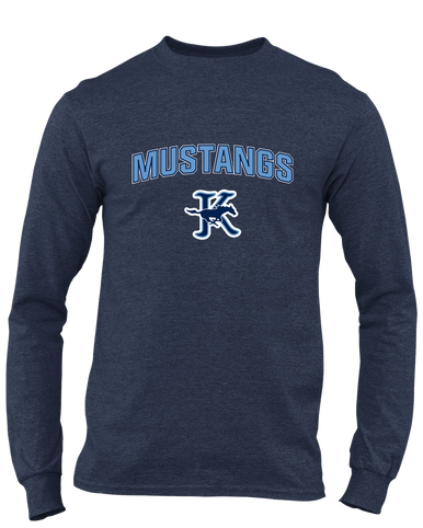 Kingwood Mustangs Mascot #6 Men's Premium LS T-Shirt