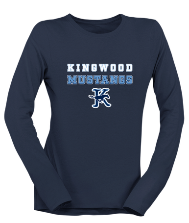 Kingwood Mustangs Spirit Women's LS T-Shirt