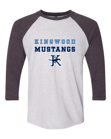 Kingwood Mustangs Spirit Women's Baseball T-Shirt