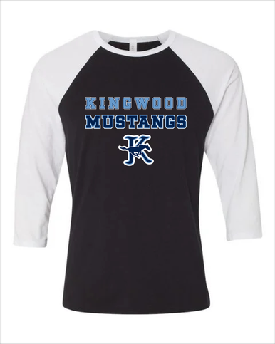 Kingwood Mustangs Spirit Men's Baseball T-Shirt