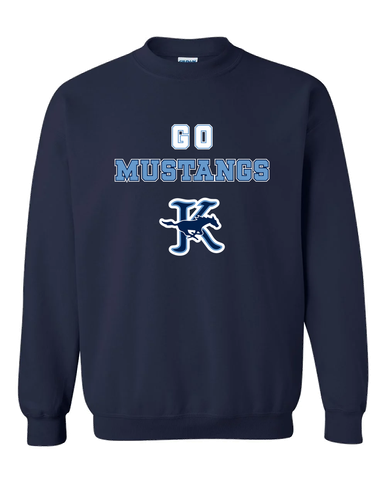 Kingwood Mustangs Go Team Men's Sweatshirt