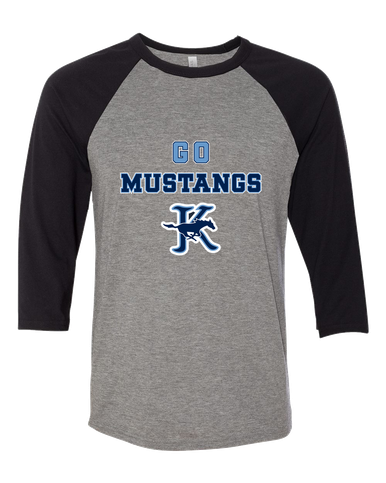 Kingwood Mustangs Go Team Women's Baseball T-Shirt