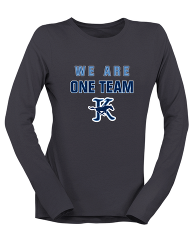 Kingwood Mustangs We Are One Team Women's LS T-Shirt