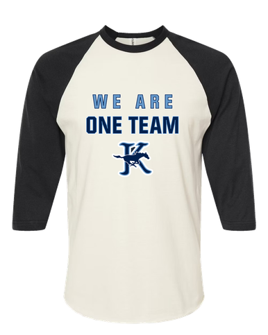 Kingwood Mustangs We Are One Team Women's Baseball T-Shirt
