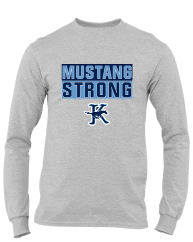 Kingwood Mustangs Strong #1 Men's LS T-Shirt