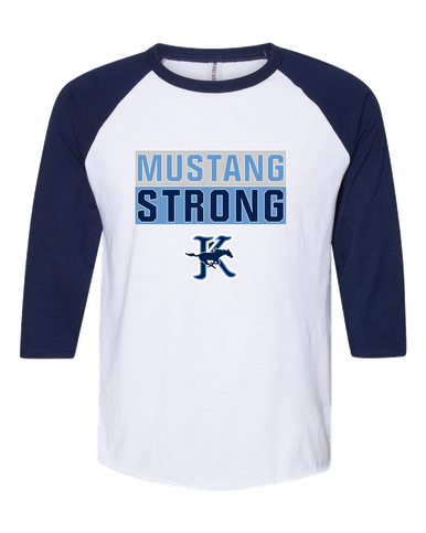 Kingwood Mustangs Strong #1 Men's Baseball T-Shirt