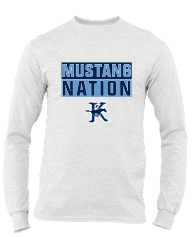 Kingwood Mustangs Nation #1 Men's LS T-Shirt