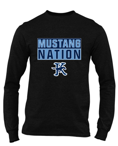 Kingwood Mustangs Nation #1 Men's Premium LS T-Shirt