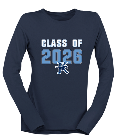 Kingwood Mustangs Class of 2026 Women's Premium LS T-Shirt