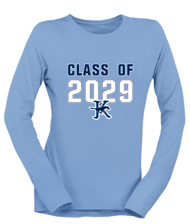 Kingwood Mustangs Class of 2029 Women's LS T-Shirt