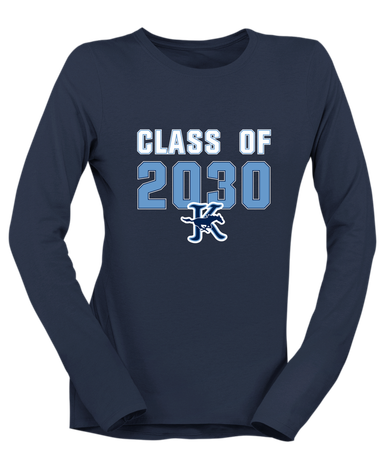 Kingwood Mustangs Class of 2030 Women's LS T-Shirt