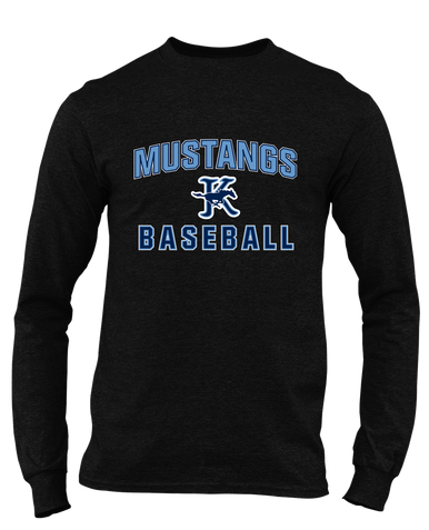 Kingwood Mustangs Baseball #1 Men's Premium LS T-Shirt