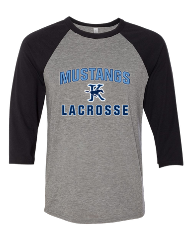 Kingwood Mustangs Lacrosse Women's Baseball T-Shirt