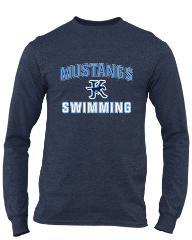 Kingwood Mustangs Swimming Men's LS T-Shirt