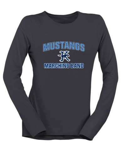 Kingwood Mustangs Marching Band Women's LS T-Shirt